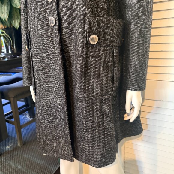 Karen Millen Tweed Dress Coat 12 - Picture 7 of 16